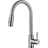 Wiesbaden Benton Keukenkraan RVS - Coldstart met Uittrekbare Handdouche