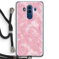 Abstract Painting Pink: Huawei Mate 10 Pro Transparant Hoesje met koord