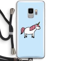 Eenhoorn: Samsung Galaxy S9 Transparant Hoesje met koord