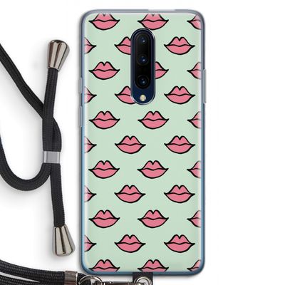 Lipjes: OnePlus 7 Pro Transparant Hoesje met koord