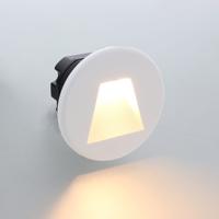 Vince LED IP65 wand trapverlichting CCT 3Watt rond WIT doorlusbaar voor WCD inbouwdoos