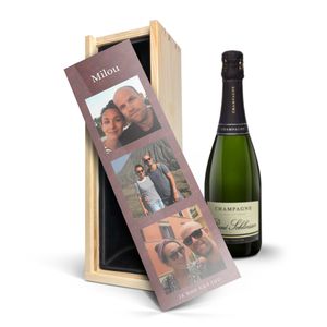 Champagne in bedrukte kist - René Schloesser (750ml)