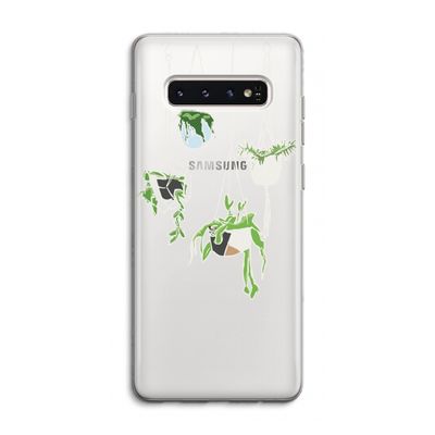 Hang In There: Samsung Galaxy S10 4G Transparant Hoesje