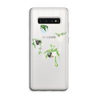 Hang In There: Samsung Galaxy S10 4G Transparant Hoesje
