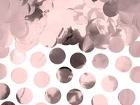 Confetti rond folie rose goud 15gr - thumbnail