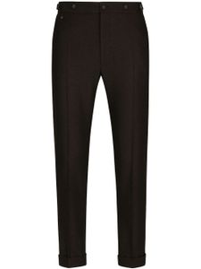 Dolce & Gabbana pantalon de costume à plis marqués - Noir