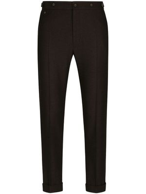 Dolce & Gabbana pantalon de costume à plis marqués - Noir
