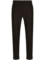 Dolce & Gabbana pantalon de costume à plis marqués - Noir