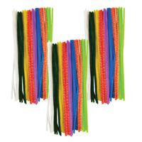 Chenille draad - 90x - gekleurd - 30 cm - hobby/knutsel materialen