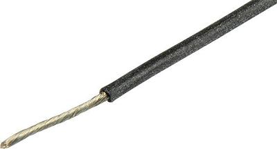 HERTH+BUSS Electric cable silicone 0.5 mm black 5mtr.