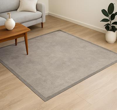 Modern getextureerd grijs vinyl tapijt woonkamer