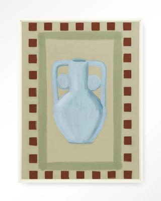 Urban Cotton Wandkleed 'Eclectic Series 1' 80 x 110cm in Floating Frame - off white