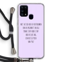 Zelfvertrouwen: Samsung Galaxy M31 Transparant Hoesje met koord
