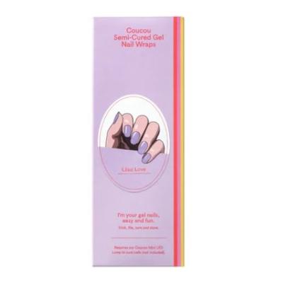 The CouCou Club Coucou Gel Nail Wraps Lilac Love 1Stuks
