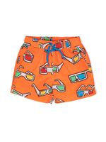 Stella McCartney Kids short de bain à imprimé graphique - Orange