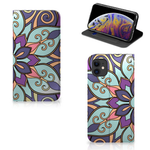 Apple iPhone 11 Smart Cover Purple Flower