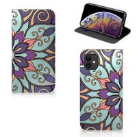 Apple iPhone 11 Smart Cover Purple Flower - thumbnail