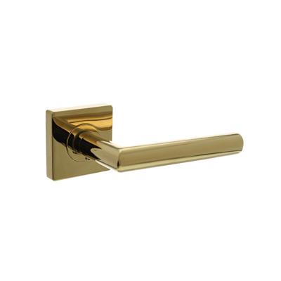 Intersteel Deurkruk Bastian op vierkant rozet - PVD messing