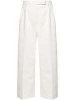 Thom Browne pantalon en coton à coupe ample - Blanc - thumbnail