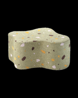 Poef Cloud Terrazzo Moss