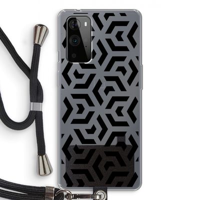 Crazy pattern: OnePlus 9 Pro Transparant Hoesje met koord