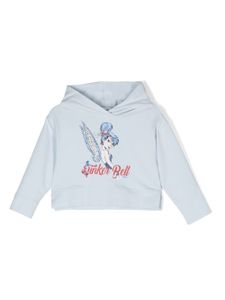 Monnalisa x Disney hoodie à ornements en cristal - Bleu