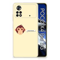 Xiaomi Poco X4 Pro 5G Telefoonhoesje met Naam Monkey - thumbnail