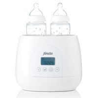 Alecto BW700TWIN - Snelle digitale duo flessenwarmer voor opwarmen, sterilisatie en ontdooien, wit - thumbnail