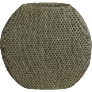 Vaas deco 30x12x28 cm Mashaba groen grijs