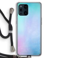 mist pastel: Oppo Find X3 Pro Transparant Hoesje met koord