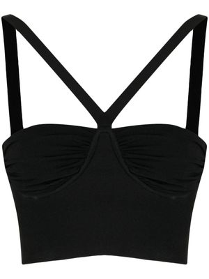 Galvan London brassière Ruched Venus d'inspiration bustier - Noir