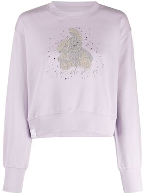 izzue sweat à motif brodé - Violet