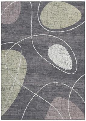 Jackie And The Fish - Vloerkleed My Bubble Dark Grey-Mastic (outlet) - 200x295 cm