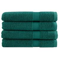 VidaXL Handdoeken solund 4 st 600 g/m² 100x200 cm groen