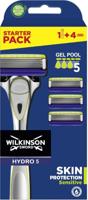 Wilkinson Wilkinson Sword Hydro 5 Sensitive Scheerhouder + 4 scheermesjes