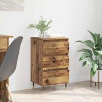 Dressoir met lade Oud hout 35 x 40 x 70 cm Bewerkt hout