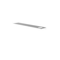 Hotbath &MORE Planchet - 60cm - inclusief bevestigings rails - 1 uitsparing - voor zeepdispenser of beker - Mat wit SH060HWH