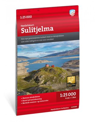Wandelkaart Hoyfjellskart Sulitjelma | Noorwegen | Calazo