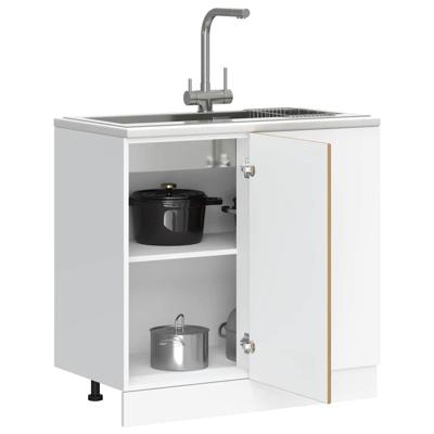 Keuken onderkast Porto bewerkt hout artisanaal eikenkleur