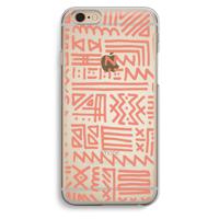Marrakech Pink: iPhone 6 / 6S Transparant Hoesje - thumbnail