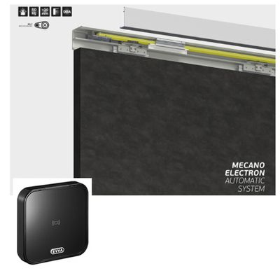 JNF Mecano Electron automatische schuifrail set 3000 mm met Airkey wandlezer inbouw