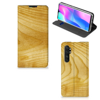 Xiaomi Mi Note 10 Lite Book Wallet Case Licht Hout