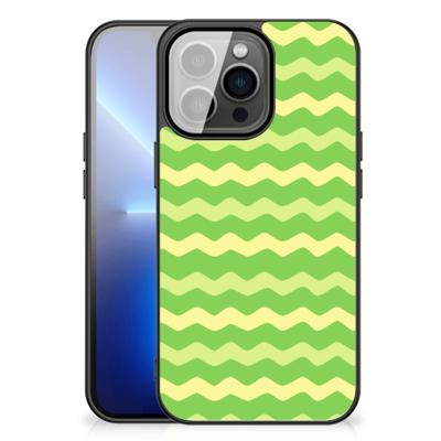 iPhone 13 Pro Max Back Case Waves Green