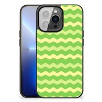 iPhone 13 Pro Max Back Case Waves Green