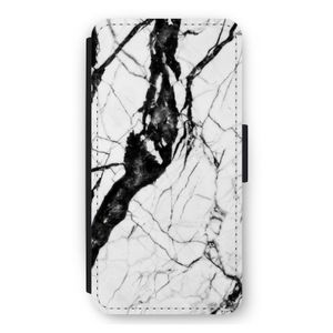 Witte marmer 2: iPhone 11 Flip Hoesje