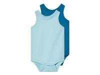 lupilu 2 baby rompers (Blauw, 74/80)