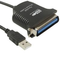 USB naar Parallel 1284 36 Pin Printer Adapter Kabel, Kabel Lengte: 1 meter (zwart)