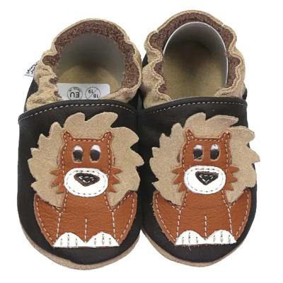 Hobea babyslofjes Löwe Dunkelbraun-20-21