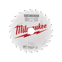 Milwaukee Accessoires Cirkelzaagblad P W 184x30x1,6x24ATB - 4932471297