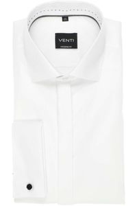 Venti Modern Fit Gala shirt wit, Effen